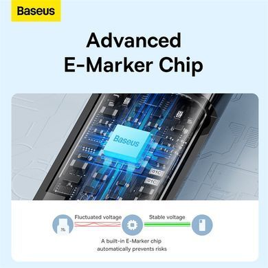 Кабель Baseus Tungsten Gold Fast Charging Data Cable Type-C to Type-C 240W 3m Black (CAWJ040201) [806507]