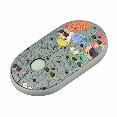 Миша 2E MF300 PETS:DOGS Silent WL BT, зелений (2E-MF300WPETSGN) [104093]