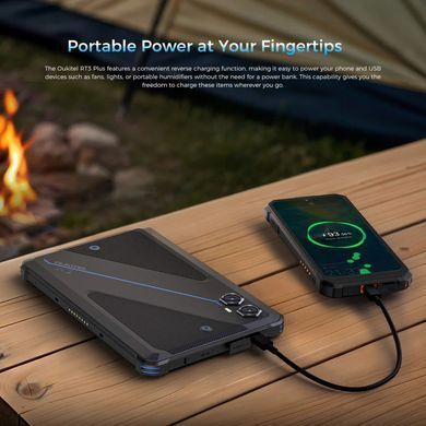 Планшет Oukitel RT3plus 8&rdquo; HD / 4GB/128GB / G81 / 11000mAh / 16+8Мп / IP69K / LTE Black (RT3Plus_Black) [403116]