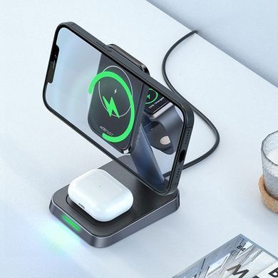 Зарядний пристрій Wireless QI 3in1 18W E3 Acefast (6974316280903) [402167]