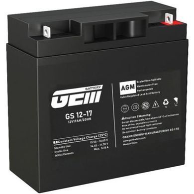 Акумуляторна батарея GEM Battery 12V-17Ah, AGM, F1/F2, (GS 12-17) [404121]