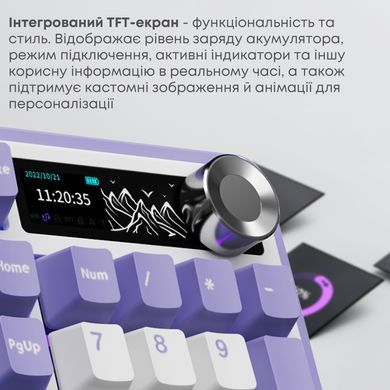 Клавіатура бездротова Ajazz AK980 V2 Gift Switch V2 White (AK980-V2-G-PWB) [618101]