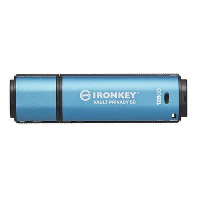 Флеш-накопичувач USB3.2 128GB Kingston IronKey Vault Privacy 50 Type-A Blue (IKVP50/128GB) [607316]