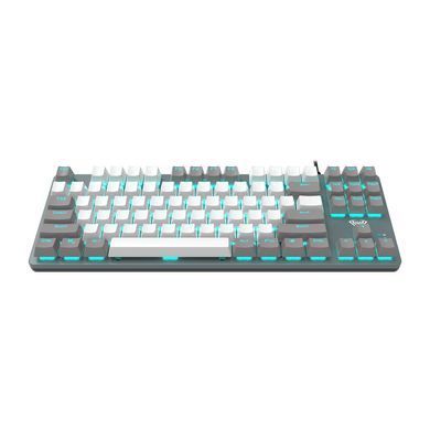 Клавіатура Aula Mechanical F3287 Grey/White Keycap KRGD Blue (6948391240954) [605973]