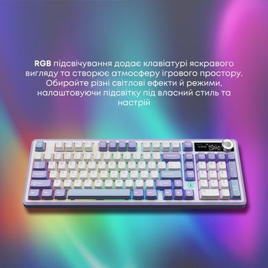 Клавіатура бездротова Ajazz AK980 V2 Gift Switch V2 White (AK980-V2-G-PWB) [618101]