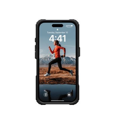 Чохол UAG для iPhone 16, Plasma XTE MagSafe, Black/Orange (114476114097) [108246]