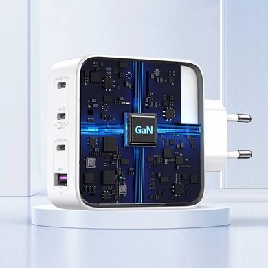 Зарядний пристрій 4xUSB 100W (3хUSB-C+USB-A) Gan білий CD226 Ugreen (15337) [402117]