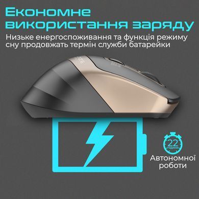 Миша бездротова Promate Samit Gold (samit.gold) [610999]