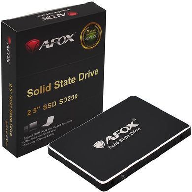 SSD 256Gb AFox 2.5" SATA III 3D NAND, Retail (SD250-256GN) [404670]
