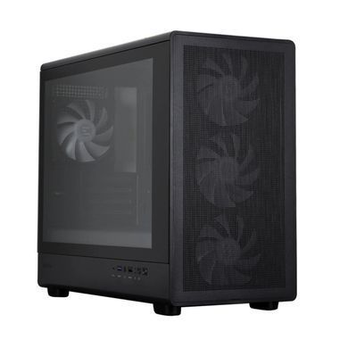 Корпус Zalman M5 без БЖ, 1xUSB3.0, 1xUSB2.0, 1x Type C, 4x120мм ARGB, VGA 410мм, LCS ready, TG Side Panel, mATX, чорний (M5BLACK) [109657]