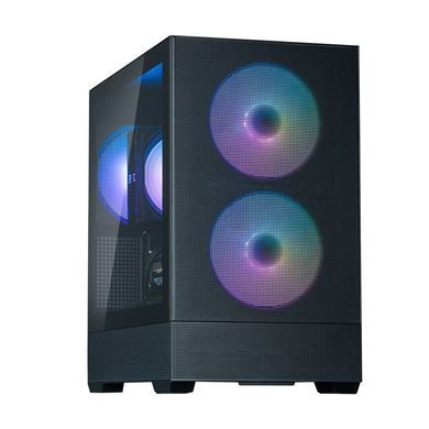 Корпус Zalman P30 Air без БЖ, 1xUSB3.0, 1xUSBType-C, 3x140мм ARGB, VGA 392мм, LCS ready, TG Side Panel, mATX, чорний (P30AIRBLACK) [111329]