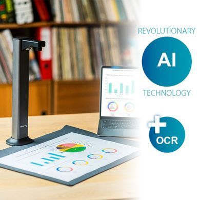 Сканер A3 Canon IRIScan Desk 7 Pro (85MP, 600dpi, 4912x3680, 4K Camera, USB, книжковий, чорний) (464415) [404132]