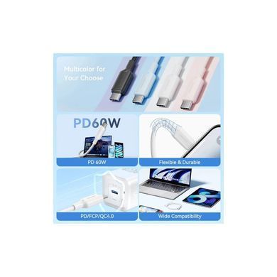Кабель USB 2.0 Type-C M-M, 1.0 м 60W Black Nickel-Plated Vention (TRCBF) [404578]