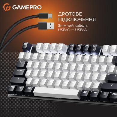 Клавіатура GamePro Genesis Metallic Outemu Red Swithes USB Black (MK144B) [615508]