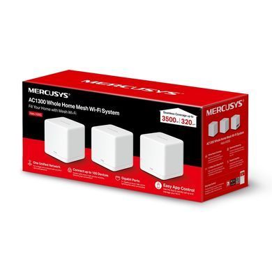 Бездротовий маршрутизатор Mercusys (Halo H30G(3-pack)) [614408]