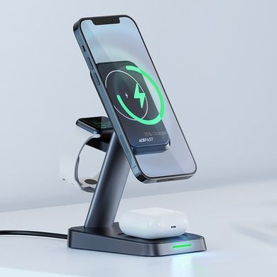 Зарядний пристрій Wireless QI 3in1 18W E3 Acefast (6974316280903) [402167]