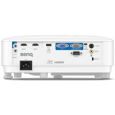 Проєктор BENQ MW560, DLP, WXGA, 4000Lm, 20000:1, D-sub, HDMI, білий (9H.JNF77.1JE) [401614]