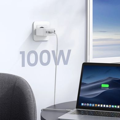 Зарядний пристрій 4xUSB 100W (3хUSB-C+USB-A) Gan білий CD226 Ugreen (15337) [402117]