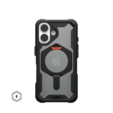 Чохол UAG для iPhone 16, Plasma XTE MagSafe, Black/Orange (114476114097) [108246]