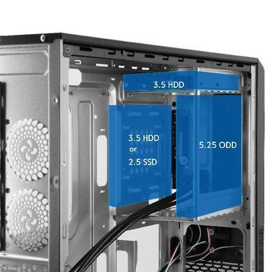 Корпус Chieftec UNI, без БЖ, ATX, Black (UC-03B-OP) [402935]