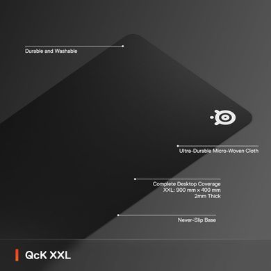 Ігрова поверхня SteelSeries Qck XXL 900х400х2мм (63429) [402482]