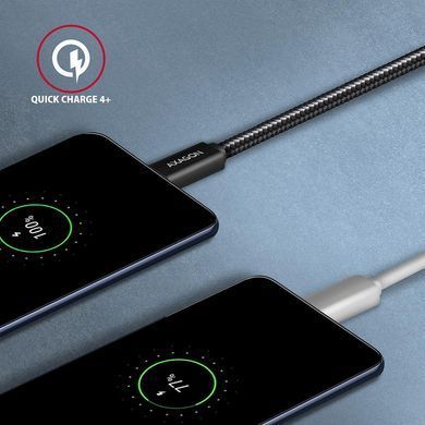 Кабель AXAGON USB-C-USB-C 3.2 Gen 2, 2m, PD 100W, 5A, 4K HD, Чорний (BUCM32-CM20AB) [503004]