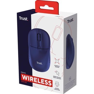 Комп'ютерна миша TRUST PRIMO Wireless Mouse Matt Blue (24796) [301685]