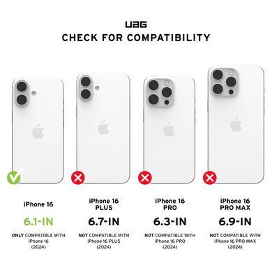 Чохол UAG для iPhone 16, Plasma XTE MagSafe, Black/Orange (114476114097) [108246]