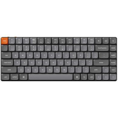 Клавіатура механічна Keychron K3 Max 84Key, Gateron MX 2.0 Brown, WL/BT/USB-A, QMK, Hot-swap, EN/UKR, RGB, чорний (K3M-H3-UA) [13694]