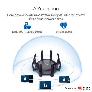 Маршрутизатор ASUS RT-AX89X AX6000, 8xGE LAN, 1xGE WAN, 1x10GE, 1xSFP+, 2xUSB3.1, MESH (90IG04J1-BM3010) [104361]