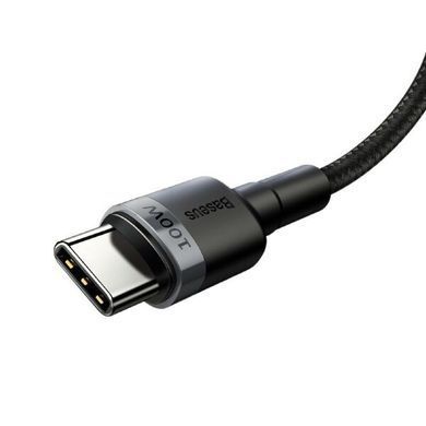 Кабель Baseus Cafule PD2.0 60W flash charging USB cableType-C-Type-C (20V 3A)2M Gray+Black (CATKLF-HG1) [803729]