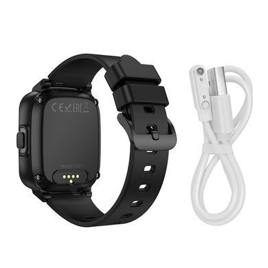 Дитячий смарт-годинник HOCO Y104 4G children phone-watch Black (6942007646352) [803281]