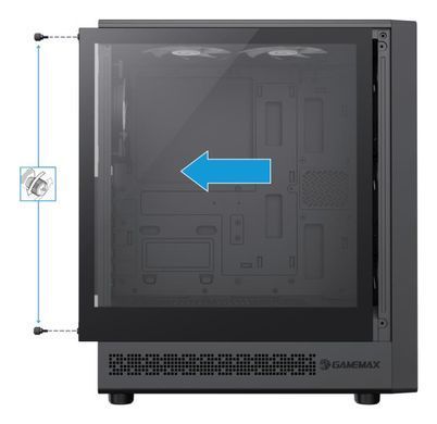 Корпус для комп'ютера ATX W/O PSU GAMEMAX (STORM 2 AB) [503703]