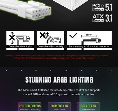 Блок живлення GAMEMAX (RGB PRO 1300P WH) [304294]