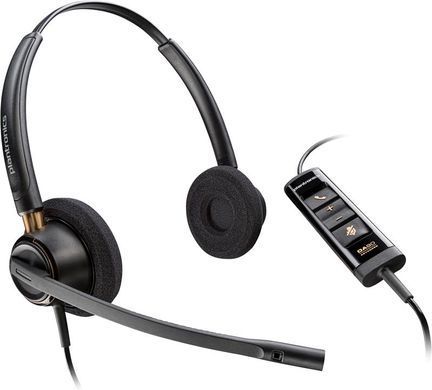 Гарнітура комп'ютерна стерео On-ear Poly EncorePro 525-M, USB-A, всеспрямований, чорний (783R2AA) [107412]
