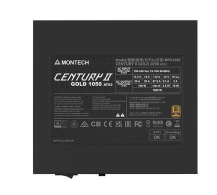 Блок живлення ATX 1050W MONTECH (CENTURY II 1050) [501888]