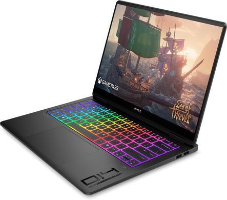 Ноутбук HP OMEN Transcend 14-fb1002ua 14" 3K OLED, Intel U9-285H, 64GB, F2TB, NVD5070-8, DOS, чорний (C3UP7EA) [111403]