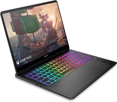 Ноутбук HP OMEN Transcend 14-fb1002ua 14" 3K OLED, Intel U9-285H, 64GB, F2TB, NVD5070-8, DOS, чорний (C3UP7EA) [111403]