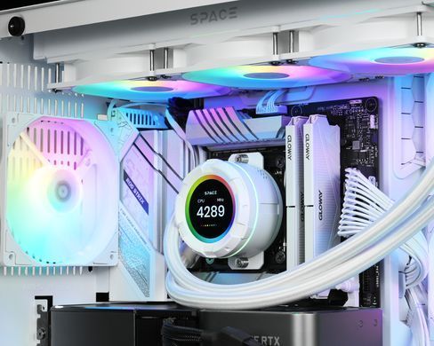 Система водяного охолодження ID-Cooling Space LCD (SL360 XE White) [609014]