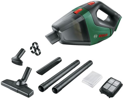 Bosch Пилосос UniversalVac 18, акумуляторний, 18В, 2.5Ач, 9кПа, 1.3кг (0.603.3B9.103)