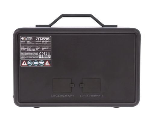 Портативна електростанція Konner&Sohnen KS 2400PS, 2400Вт, 2240Вт/год, LifePo4, Bluetooth, UPS, 25.9кг (KS2400PS) [114055]