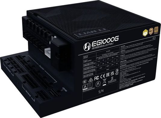 Блок живлення Lian Li Edge Gold 1000W Black with Hub, EU Cord (G9P.EG1000G.BH00.EU) [616058]