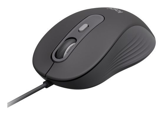 Маніпулятор миша дротова LOGITECH Signature M520 Wired Mouse for Business - GRAPHITE - USB - N/A - EMEA28i-935 - USB-C (910-007511) [501967]