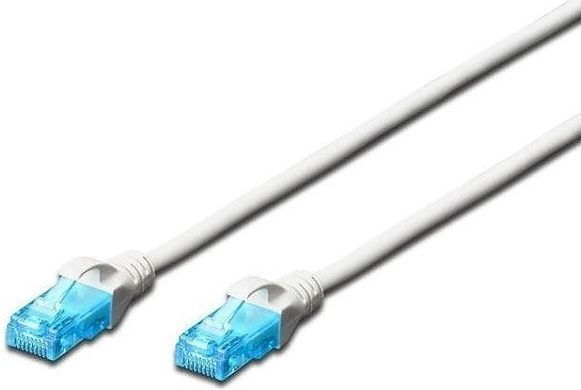 Патч-корд DIGITUS CAT 5e UTP, 10м, AWG 26/7, CCA, PVC, сірий (DK-1512-100) [109964]