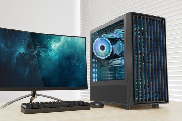 Корпус Modecom BREEZE BLACK USB 3.0x2 USB-Cx1 ARGB 4x140mm fans без БЖ ATX (AT-BREEZE-MG-ARGB-10-0000) [403258]