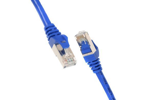 Патч-корд 2E САТ 6, UTP, 1м, 26AWG, RJ45, 7/0.16, Cu, PVC, синій (2E-PC6COP-100BL) [109850]