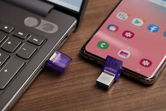 Флеш-накопичувач USB3.2 128GB Type-C Kingston DataTraveler microDuo 3C (DTDUO3CG3/128GB) [607273]