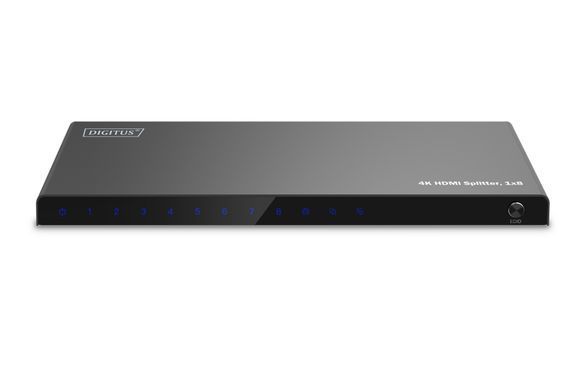 Відеосплітер DIGITUS HDMI (INx1 - OUTx8), 4K (DS-55338) [108605]