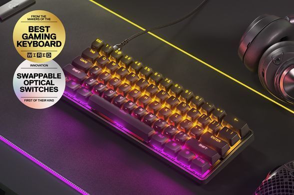 Клавіатура ігрова оптична SteelSeries Apex 9 Mini UA (64837) [401057]