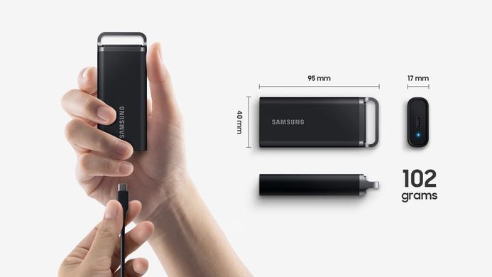 Портативний SSD Samsung 8TB USB 3.2 Gen 1 Type-C T5EVO Shield (MU-PH8T0S/EU) [109337]